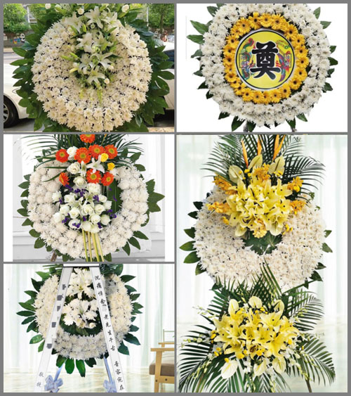 浙江省温州乐清市白石街道花圈速递